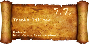 Trenka Tímea névjegykártya